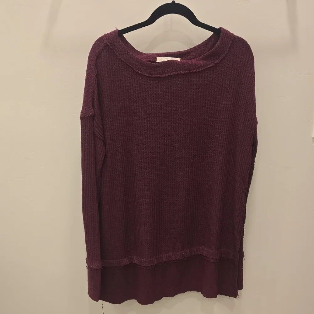 We The Free Burgundy Tunic Top S - Picture 1 of 9